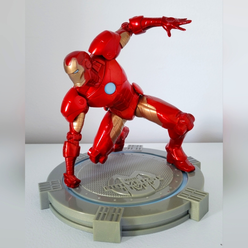 Iron Man Action Figure On Stand -Marvel Universe Live